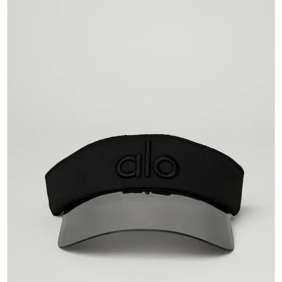 NWT Alo Yoga visor BLACK Performance Eclipse Visor - Black/Black | ALO main image 2